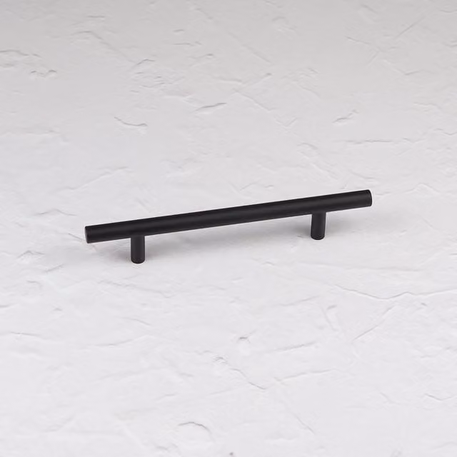 Handle & Home Matt Black Aluminium T-Bar Cupboard Handles and Knobs