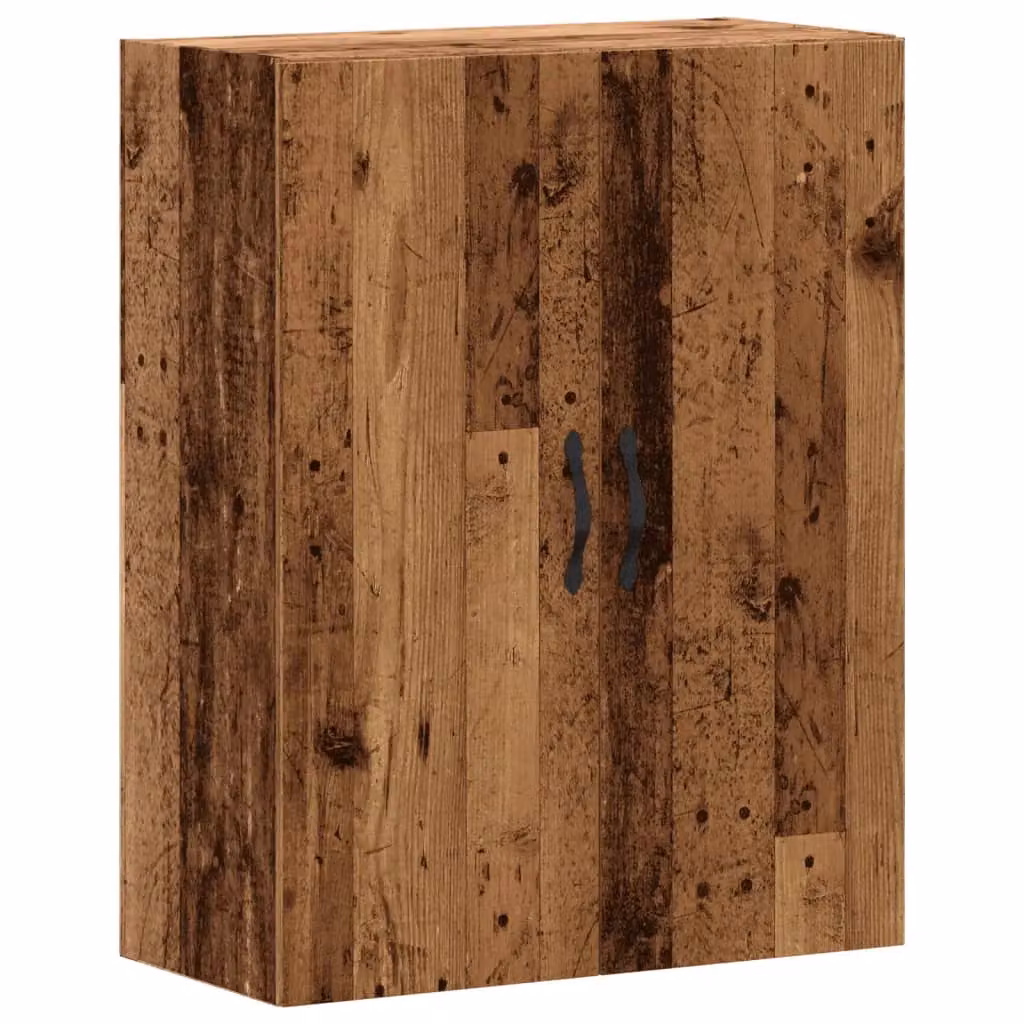 Berkfield Home Wall Mounted Cabinet in Old Wood Brown, W: 69.5 cm, D: 34 cm, H: 90 cm – 2