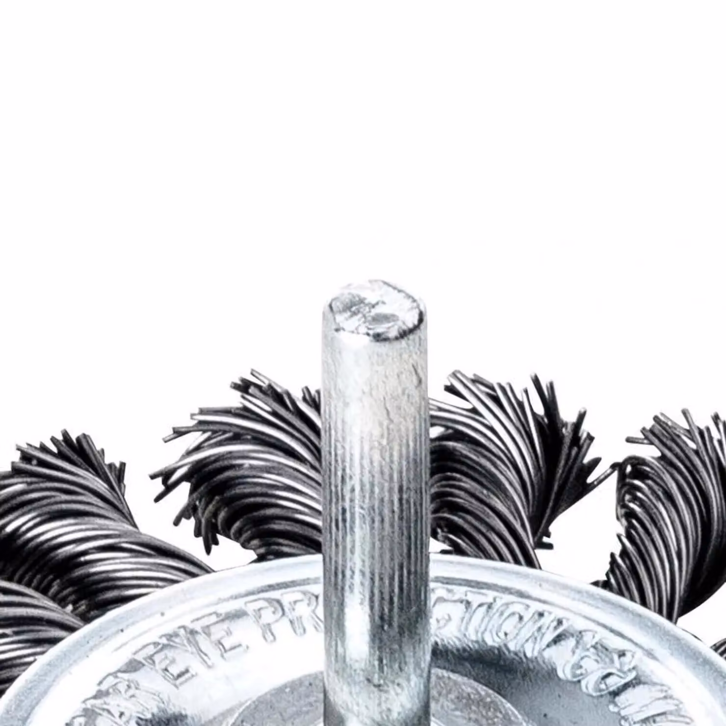 Lessmann Knotted Wheel Brush With Shank in Multicolour and Silver – 2