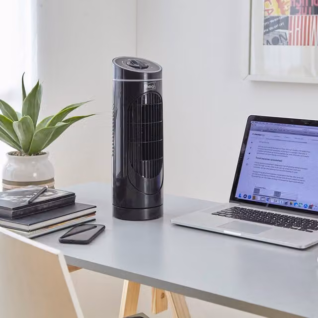 Neo 14 inch 6 Speed Electric Tower Fan in Black
