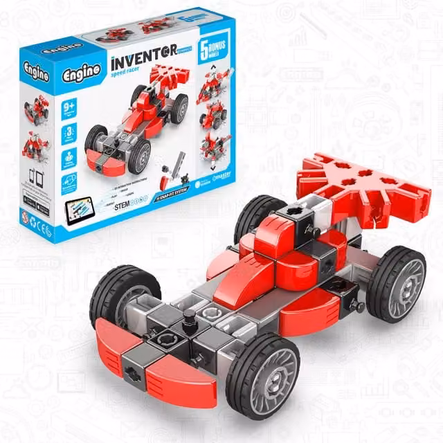 Engino Speed Racer Creative Vehicle Connector Set in Red