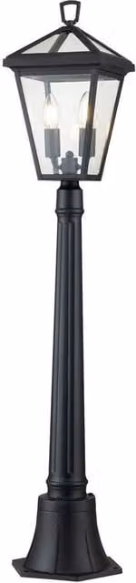 Netlighting Hinkley Alford Place Outdoor Bollard Lantern in Museum Black with IP44 Rating – 1