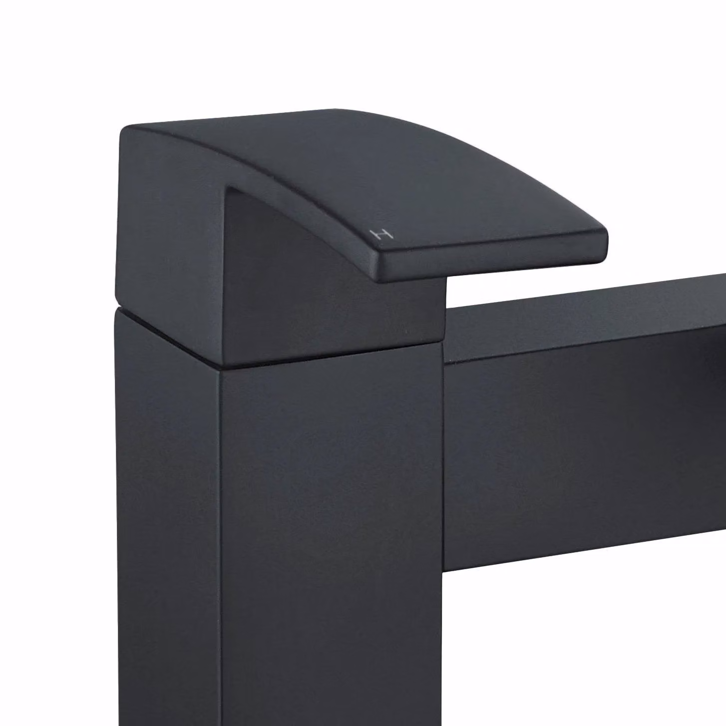 Tesa Basin Mixer Tap with Pop-Up Waste in Matt Black – 2