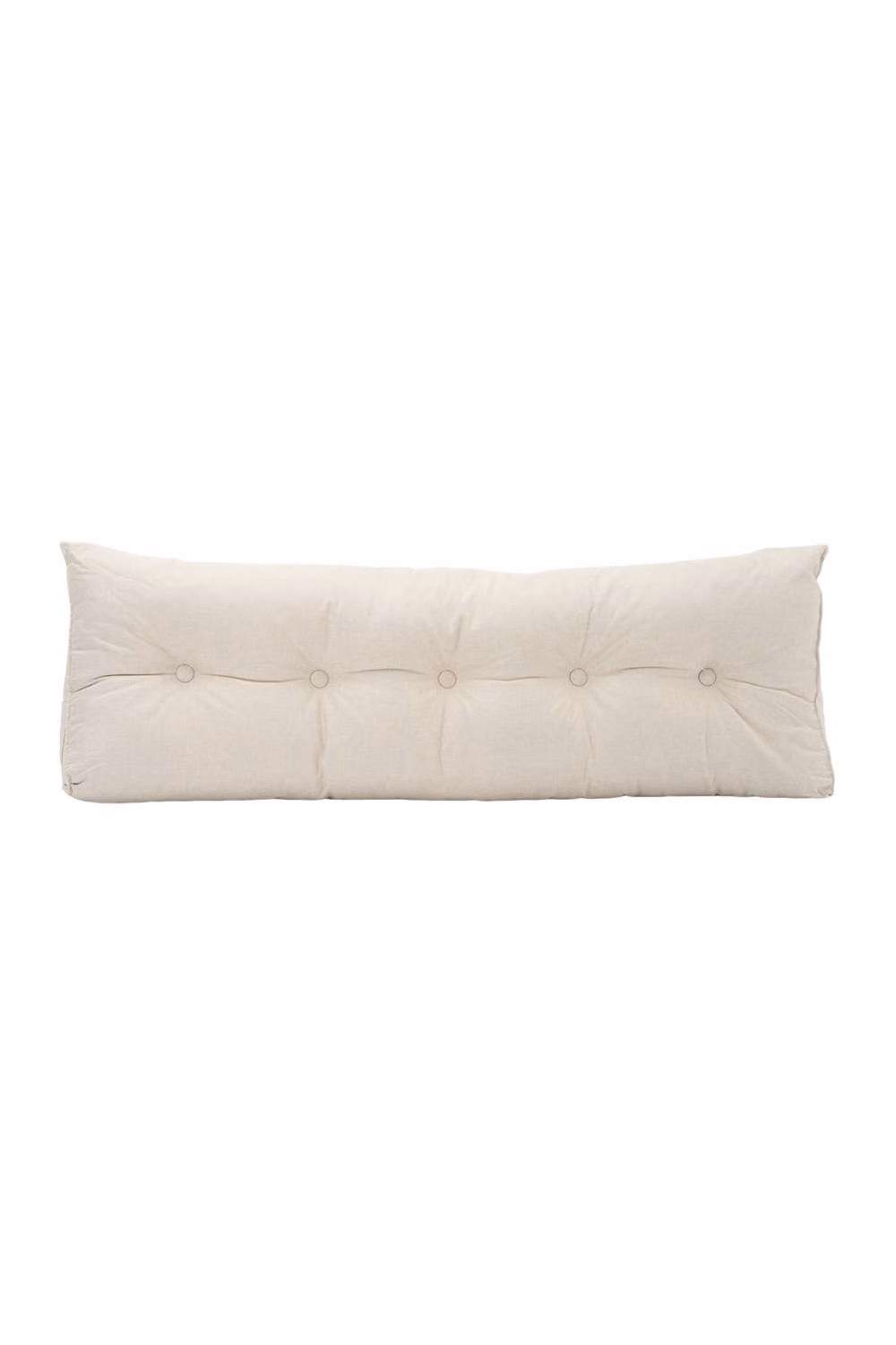 Living and Home Multifunctional Wedge Headboard Pillow with Side Pocket in Beige, Large – 5