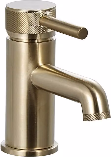Balterley Round Mono Basin Mixer Tap, Brushed Brass – 1
