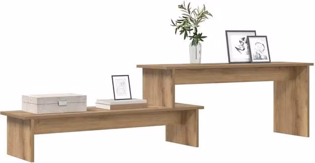 Berkfield Home Artisan Oak TV Cabinet in Brown, W: 180 cm, D: 43 cm, H: 43 cm – 1
