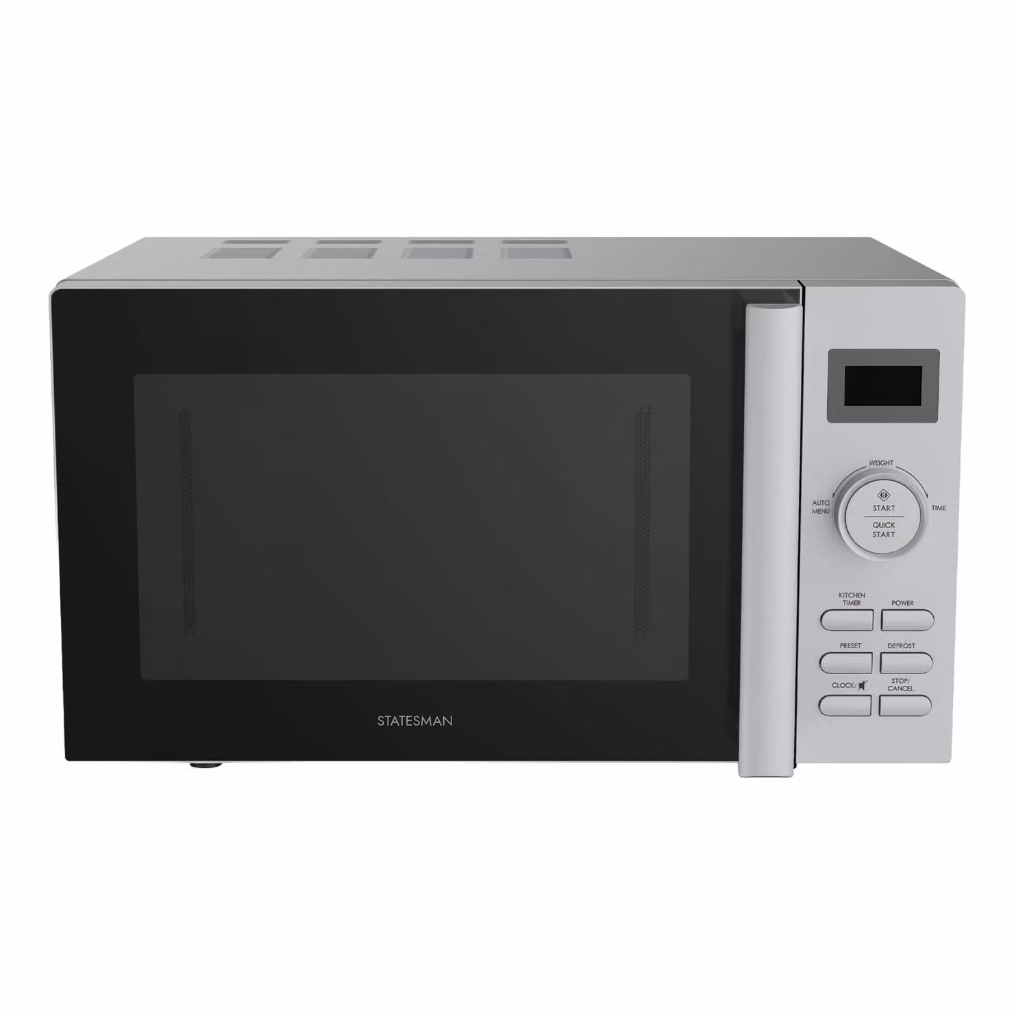 Statesman Solo Digital Microwave, 20 Litre, 800W, Silver and Black – 2