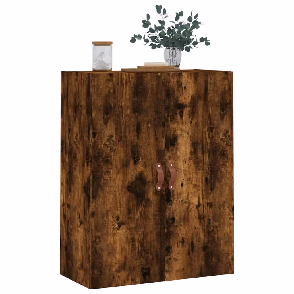 Berkfield Home Wall Mounted Smoked Oak Cabinet in Brown W/D/H: 69.5 x 34 x 90 cm – 4