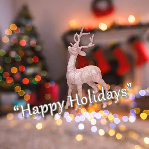 VFM e-Store Glitter Reindeer Christmas Tree Ornament, Gold, 26cm – 4