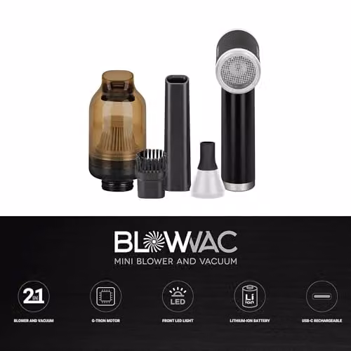 Gamma+ Blowvac 2 in 1 Portable Cordless Vacuum Cleaner and Blower in Black – 6