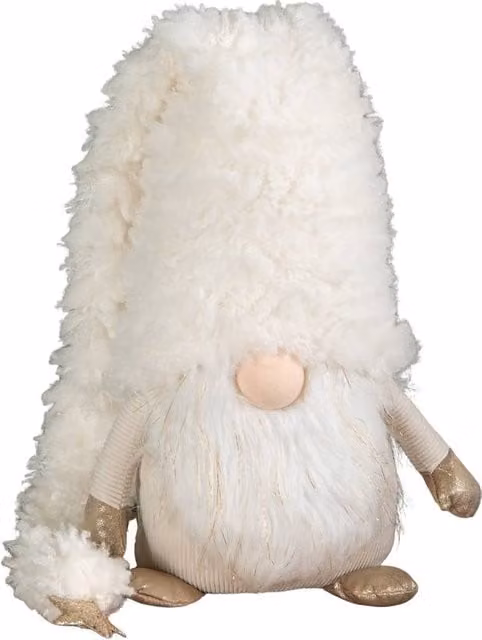 Samuel Alexander White Super Soft Scandinavian Christmas Snow Gonk Tabletop Decoration, Height: 40 cm – 1