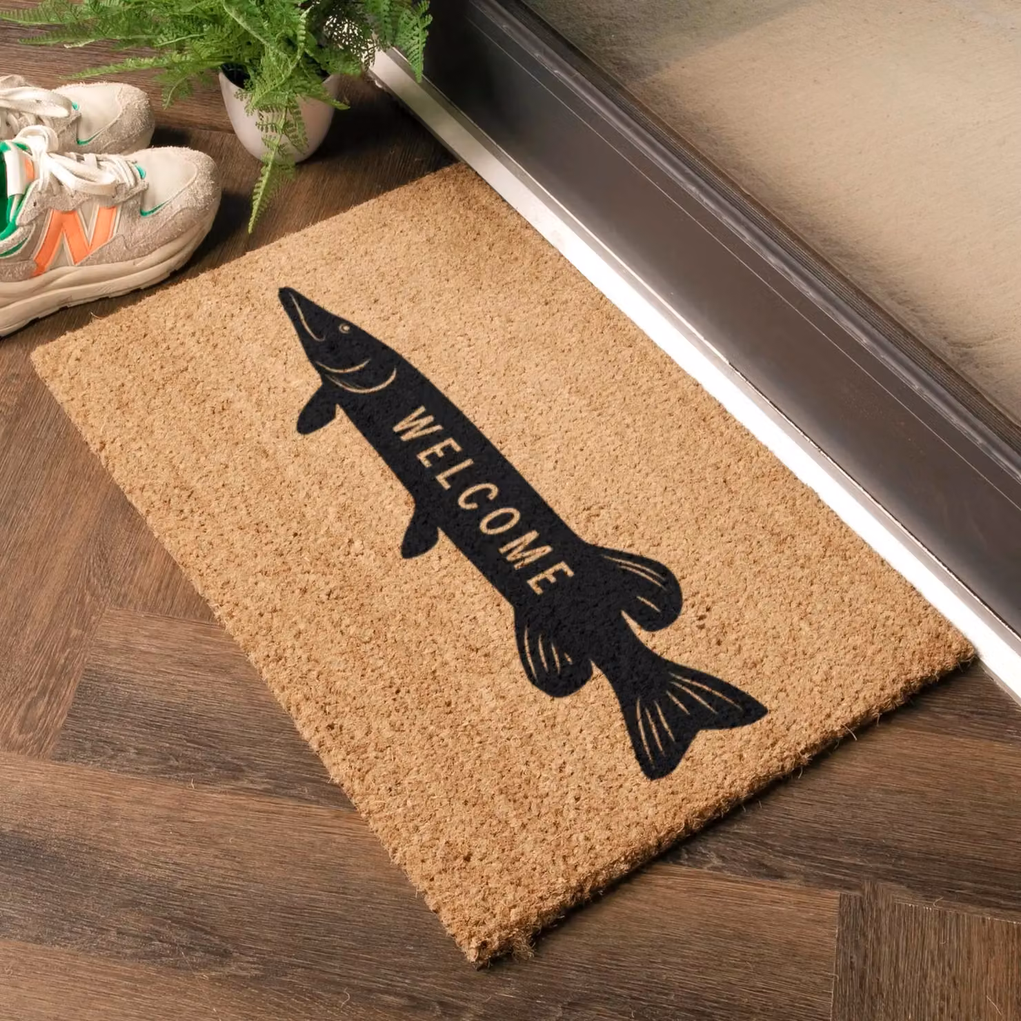 Artsy Mats Welcome Fish Doormat in Brown, W/D: 60 x 40 cm – 2