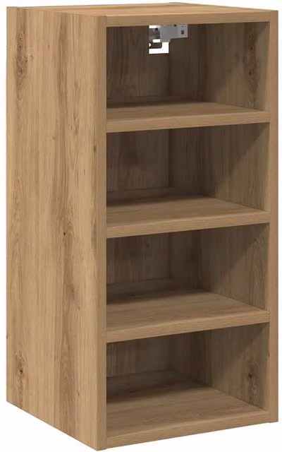 Berkfield Home Artisan Oak Wall Mounted Hanging Cabinet in Brown, W/D/H: 30 x 29.5 x 60 cm – 1