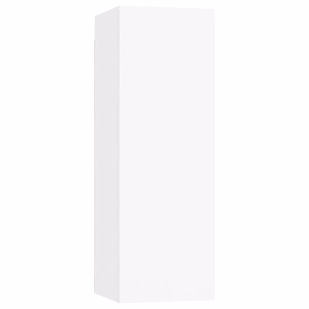 Berkfield Home White Minimalist TV Cabinet in Engineered Wood W/D/H: 30.5 x 30.0 x 90.0 cm – 2