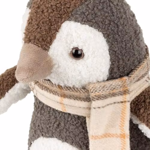 Paoletti Boucle Penguin Novelty Doorstop in Grey – 3