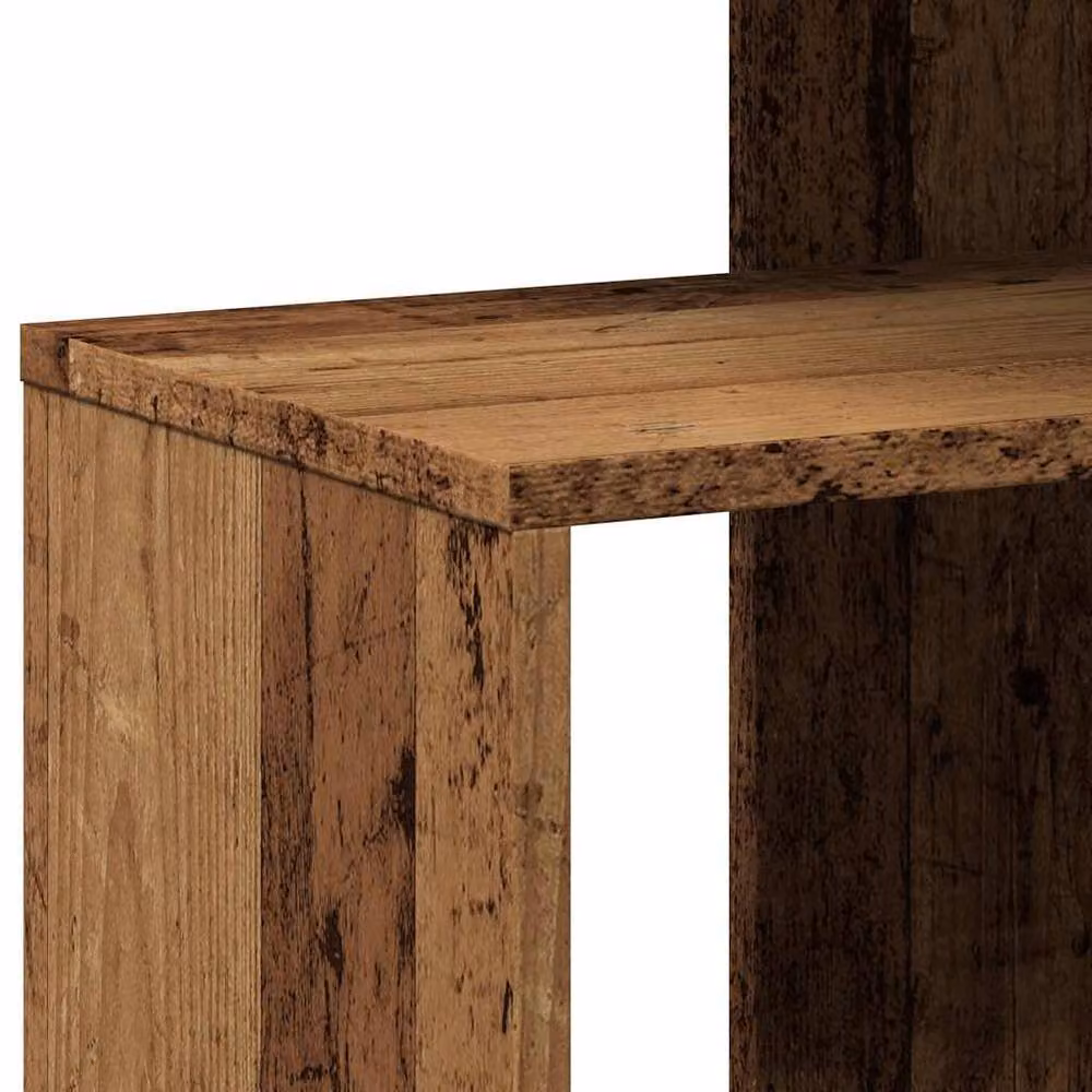 Berkfield Home Side Table in Brown Old Wood, W/D/H: 36 x 30 x 56 cm – 7