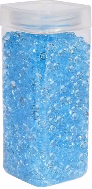 KDMD 7mm Round Plastic Light Blue Beads, 2 Pack (660g)