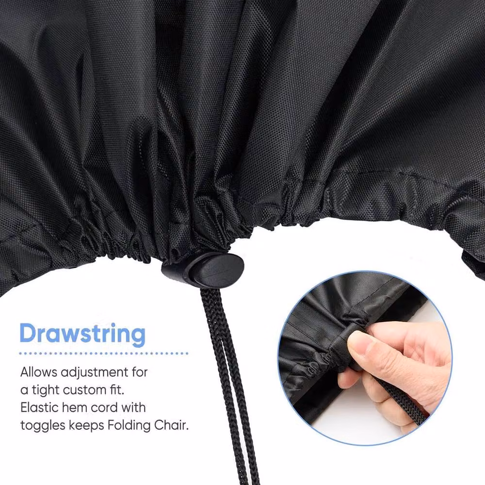 EONLION Waterproof and Dustproof Reclining Chair Cover in Black, Width: 100 cm – 5