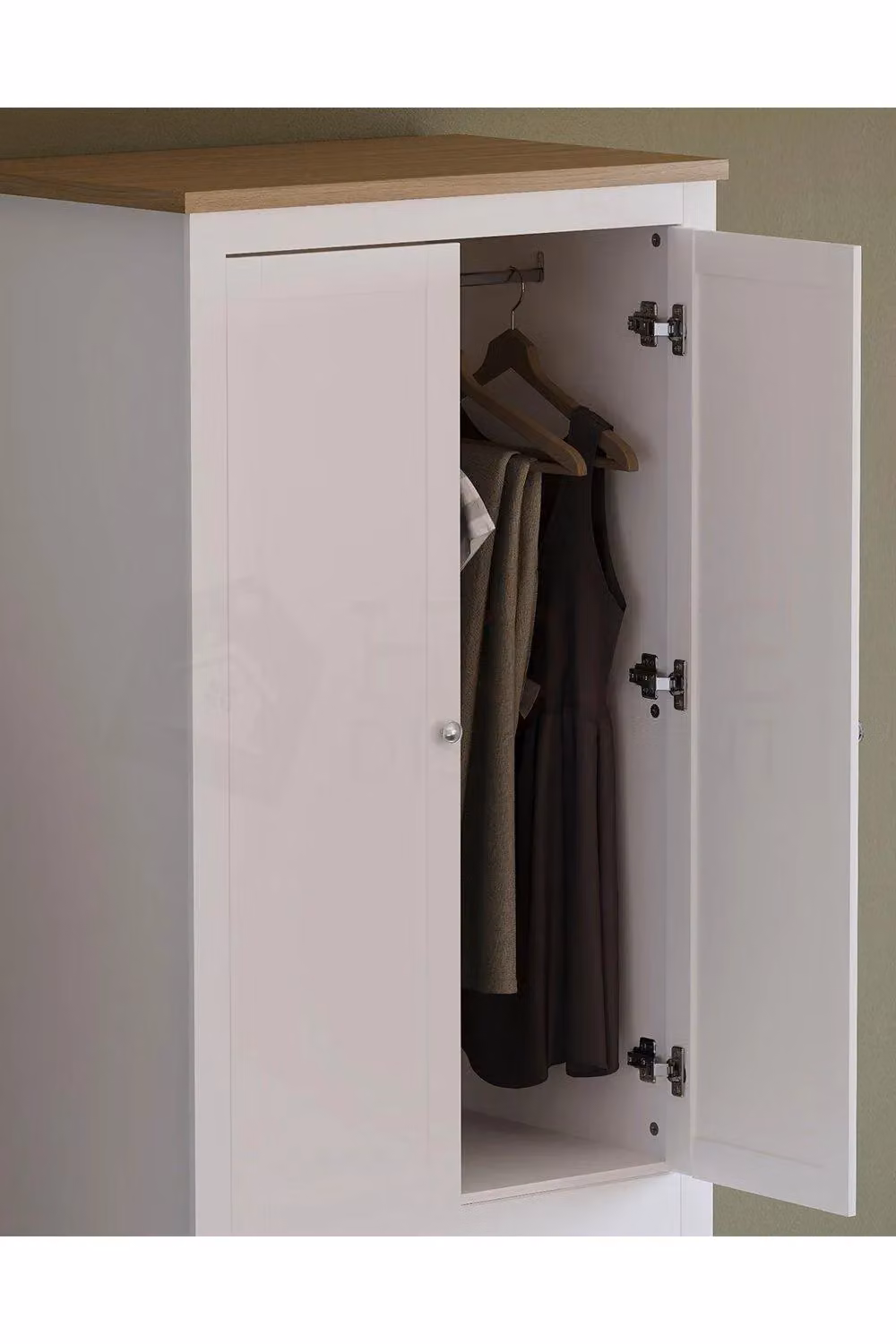 Vida Designs Arlington 2 Door 2 Drawer Wardrobe in White – 5