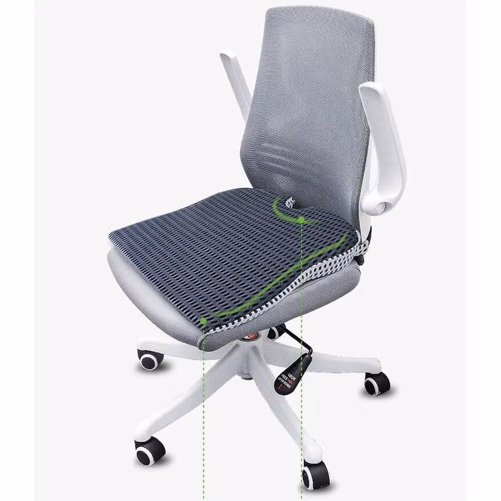 NESTLUNE Grey Memory Foam Thick Car and Office Seat Cushion, W: 120 cm, D: 135 cm – 3
