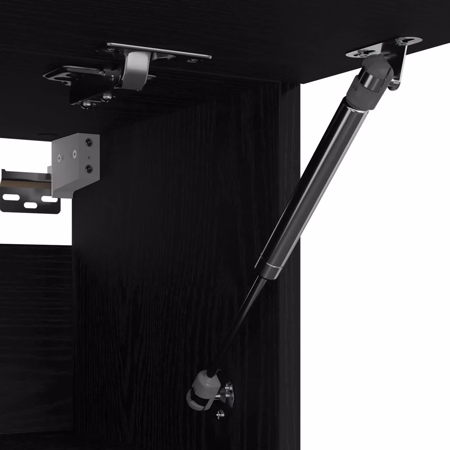 Berkfield Home Black Oak Wardrobe in Matt Black, W/D/H: 100 x 32.5 x 35 cm – 3