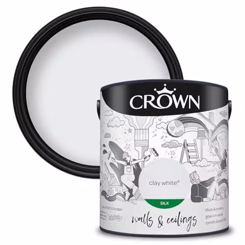 Crown Core Emulsion Silk Clay White Water Based Dispersion 2.5 l