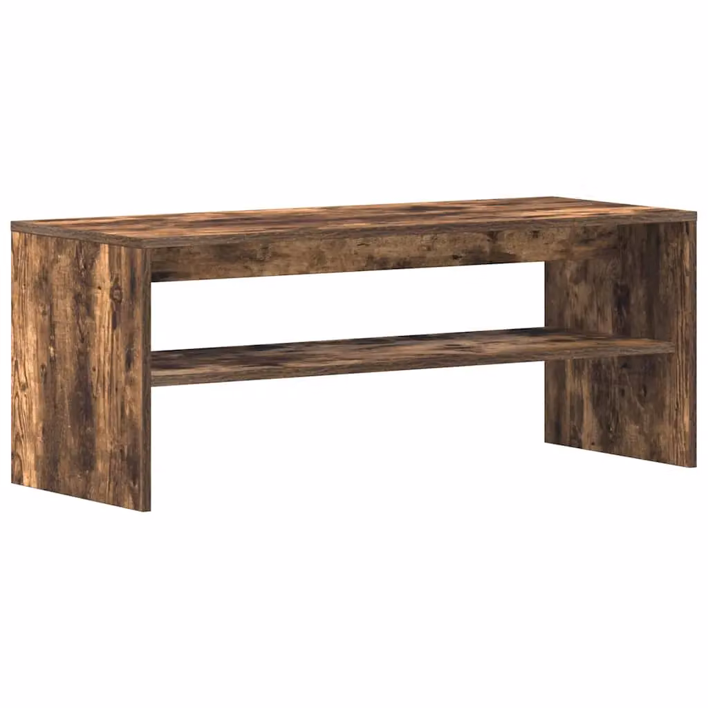 Berkfield Home Modern Smoked Oak TV Cabinet in Brown, W/D/H: 100 x 40 x 40 cm – 2