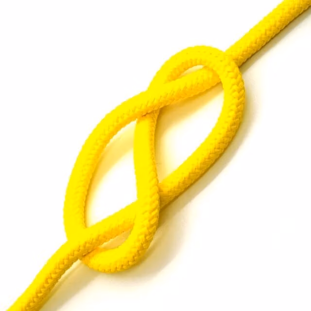 Sola Yellow Polypropylene Solid Braided Rope, 2 mm x 100 m