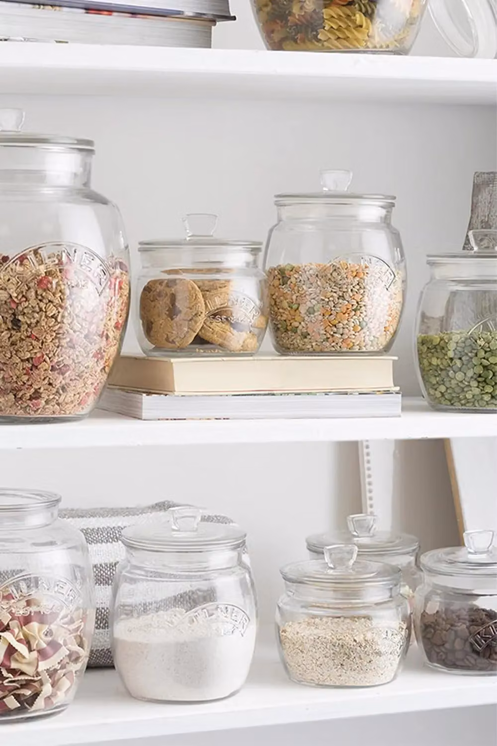 Rayware Kilner Set of 2 Airtight Glass Jars with Universal Push-Top Lids, Transparent – 4