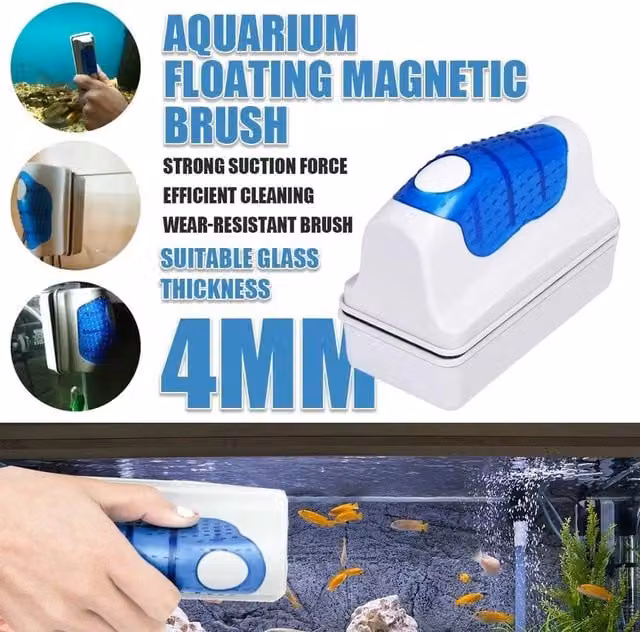 EONLION Magnetic Fish Tank Brush in White