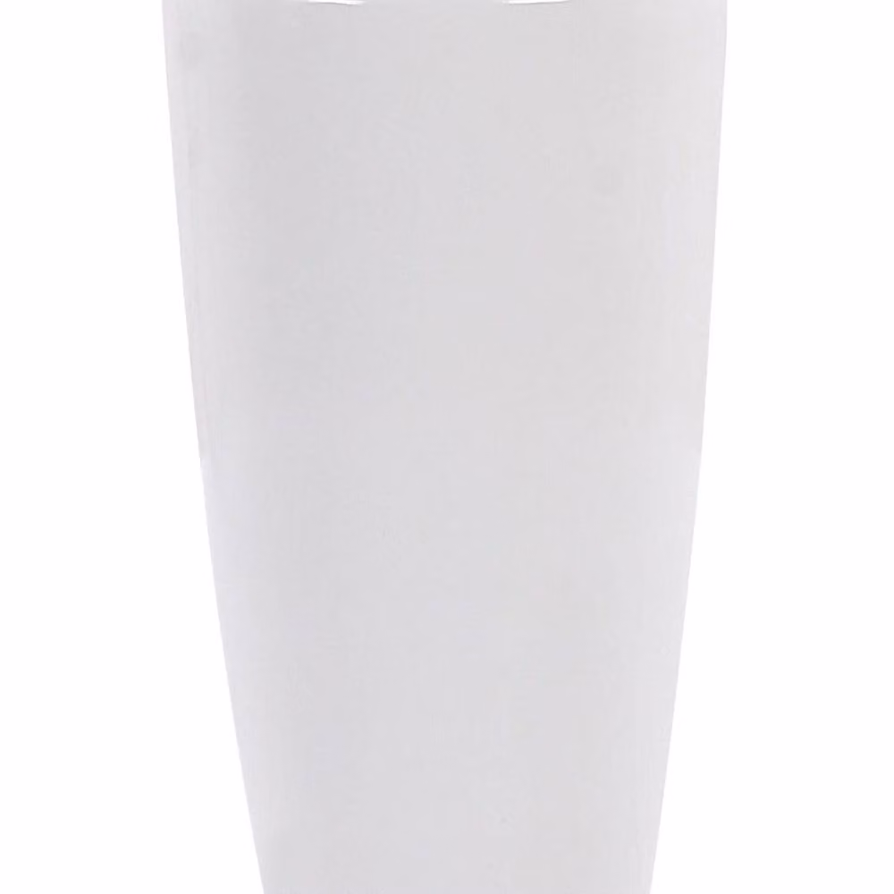 Wyld and Coco White Stone Mix High Gloss Planter Tub, 40 cm – 2