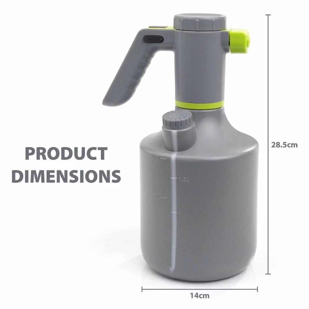 EONLION 2L Electric Automatic Garden Sprayer with Rechargeable Battery in Grey – 2