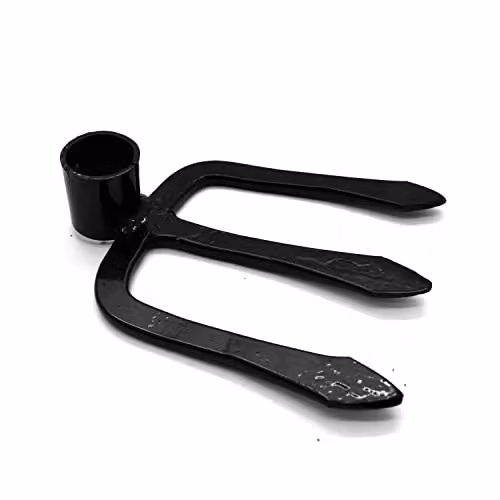 SolaDirect Dutch Hoe Cultivator Hand Fork Type 10 with 115 cm Handle, Solid Steel, Black – 2
