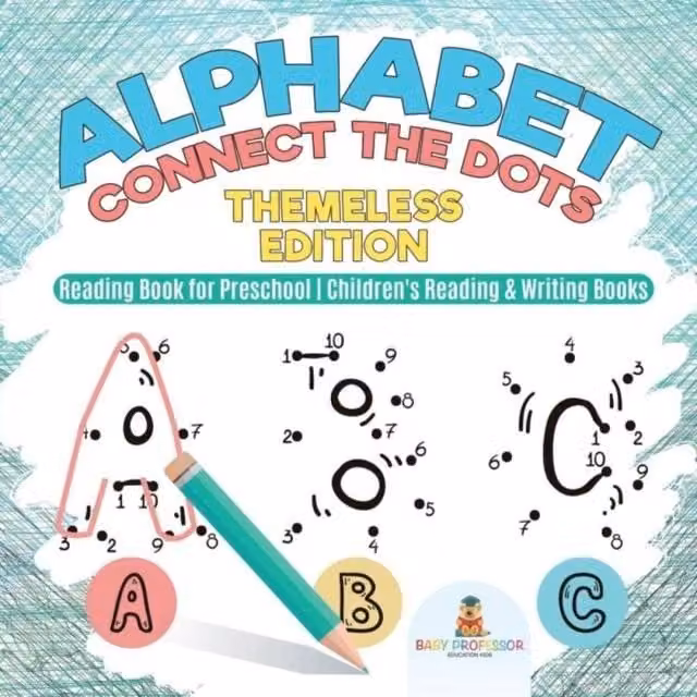 Baby Professor Alphabet Connect the Dots Themeless Edition Multicolour Reading Book