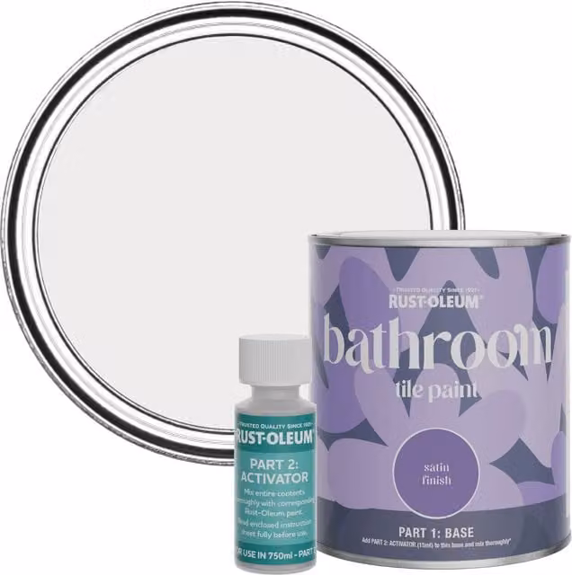 Rust-Oleum Bathroom Tile Paint in Satin Finish, Purple, 0.75 l