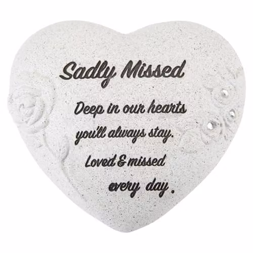 VFM e-Store Memorial Flower Pot Remembrance Ornament, Grey, W: 14 cm, D: 7 cm, H: 16 cm