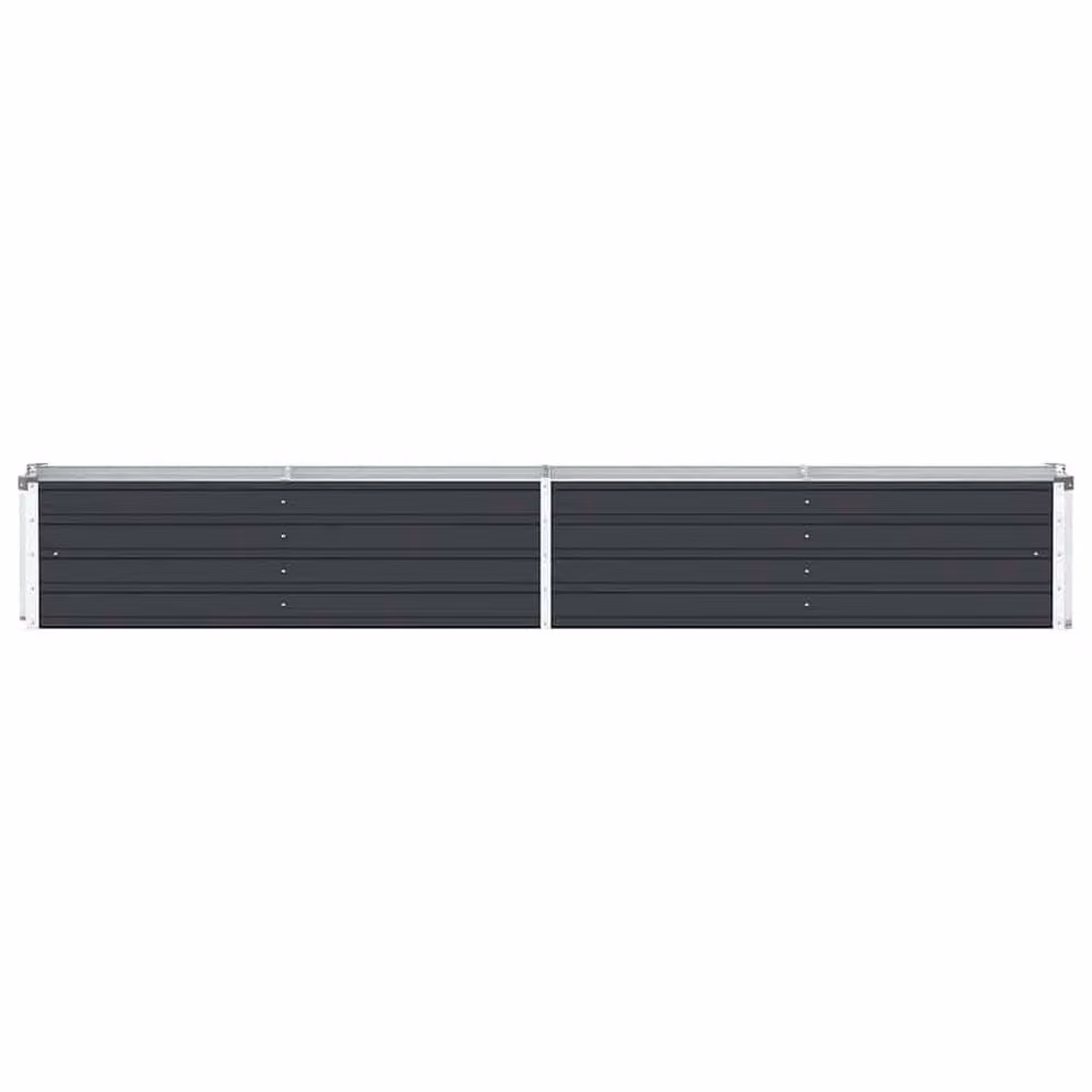 Berkfield Home Garden Galvanised Steel Raised Bed in Anthracite, W: 320 cm, D: 40 cm, H: 45 cm – 3