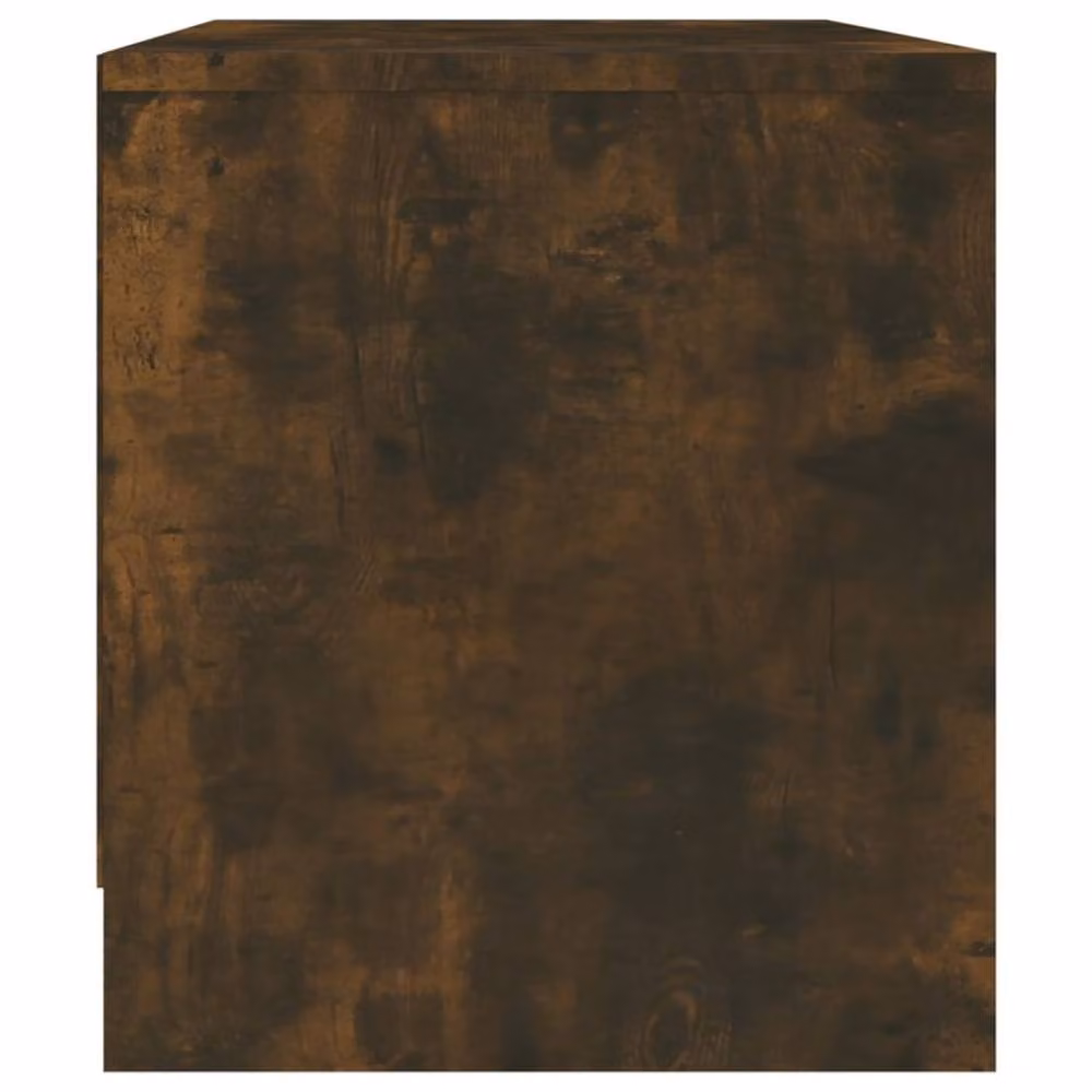 Berkfield Home Smoked Oak TV Cabinet in Brown, W/D/H: 90 x 35 x 40 cm – 4