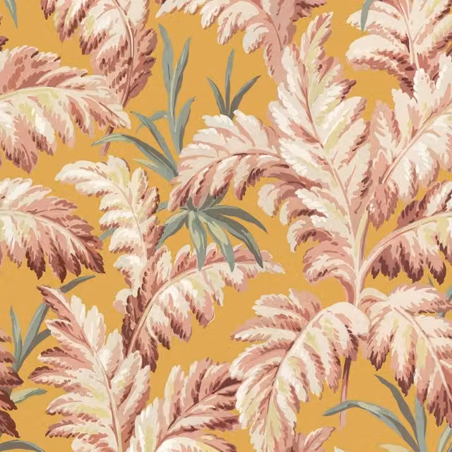 House of Hackney PLUMA Floral Wallpaper Sample in Yellow