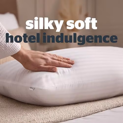Silentnight Hotel Collection Allergy Friendly Microfibre Pillows, 2 Pack, White, Medium Fill – 3