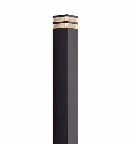 Nordlux Elm Modern Black Metal Outdoor Post Light with Transparent Glass and E27 Socket, IP44 – 2