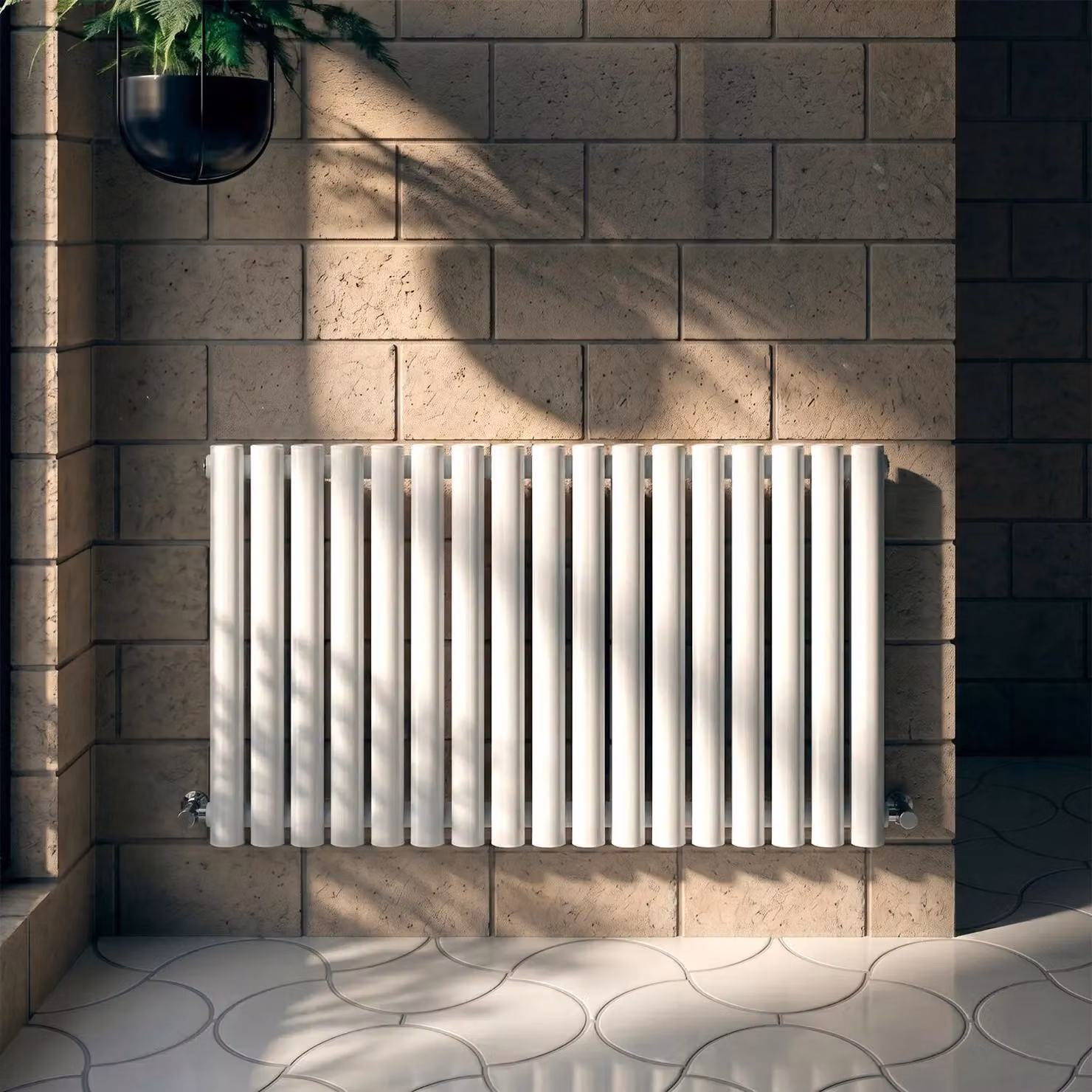 Balterley Embrace Horizontal Double Panel Radiator, Gloss White, W/H: 99.2 x 60 cm – 5