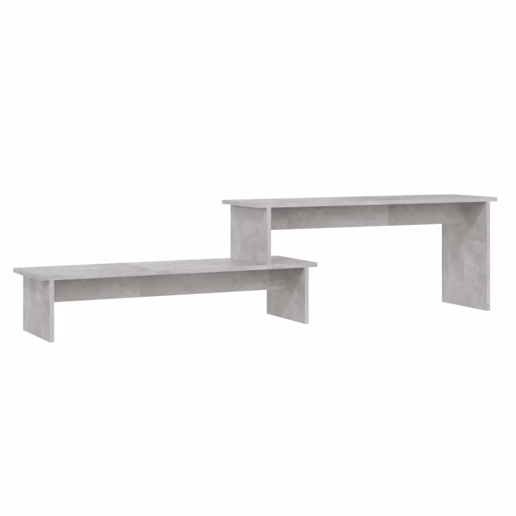 Berkfield Home Industrial TV Cabinet in Concrete Grey with Adjustable Shelves, W/D/H: 180 x 30 x 43 cm – 2