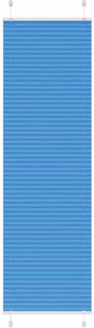 Berkfield Home Single Pleat Blue Polyester Semi-Transparent Corded Blind, W: 55 cm, H: 200 cm – 1