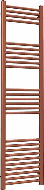 Lux Heat Steel Wall Mounted Towel Rail in Bronze, H: 160 cm, W: 40 cm