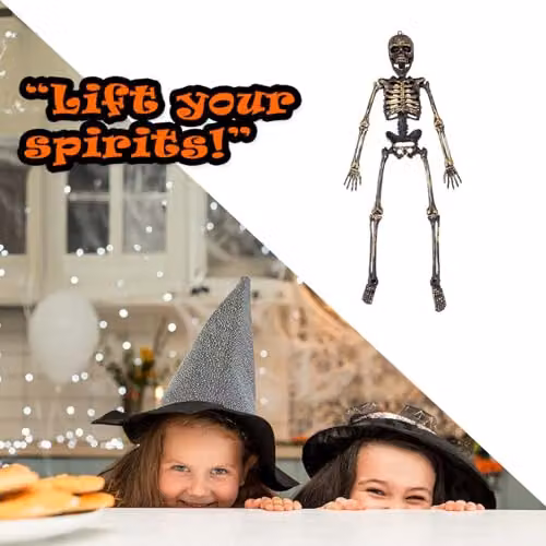 VFM e-Store Gold Hanging Skeleton Decoration for Halloween Parties – 6