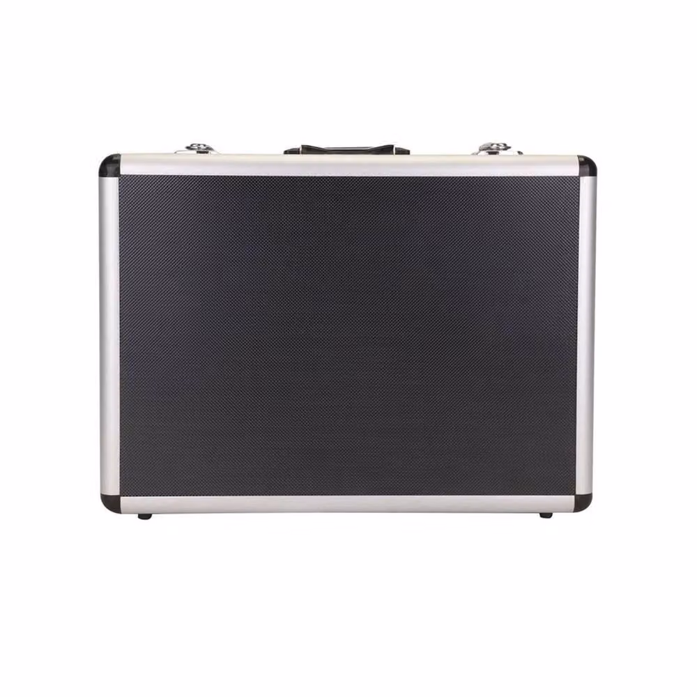 EONLION Large Flight Hard Case Tool Box with Inserts in Black Aluminium – 2