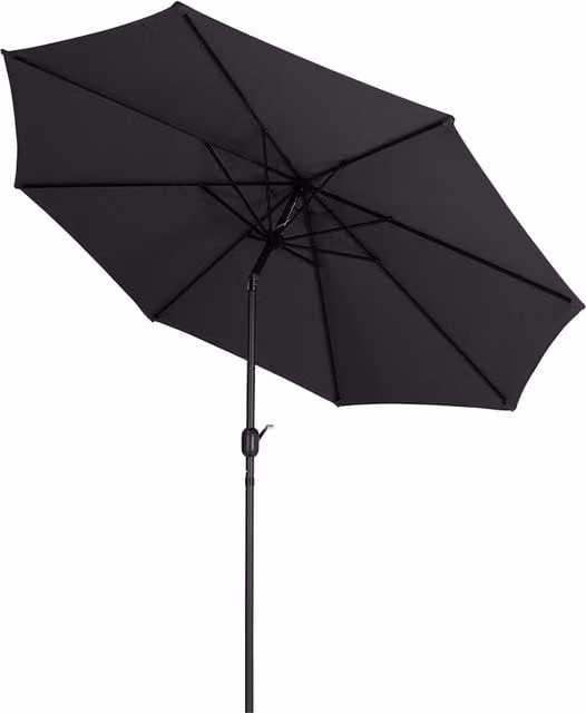 Lifeideas 3m Rotating Garden Parasol in Black