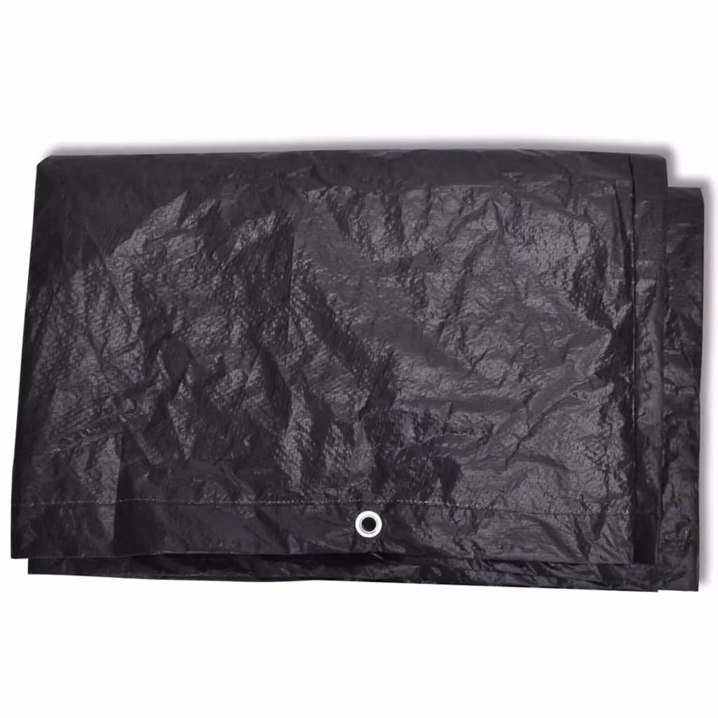 Berkfield Home Garden Furniture Cover with 8 Eyelets, Black, W/D/H: 122 x 112 x 98 cm – 4