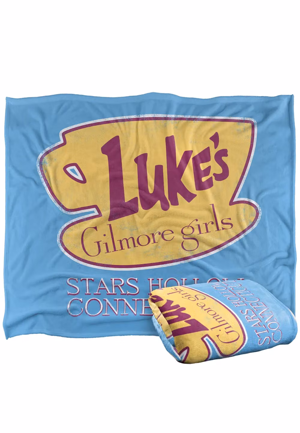 Warner Brothers Gilmore Girls Lukes Cafe Super Soft Silky Touch Throw Blanket in White – 2